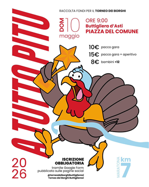 A TUTTO PITU 2026: Corsa e Camminata Solidale a Buttigliera d’Asti