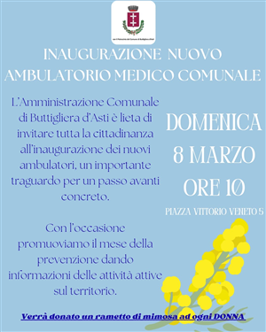 Inaugurazione Nuovo Ambulatorio Medico e Giornata della Prevenzione