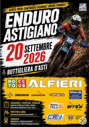Quinta Prova Campionato Regionale Enduro Piemonte – "Enduro Astigiano"