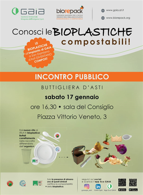 Incontro Pubblico: Conosci le Bioplastiche Compostabili